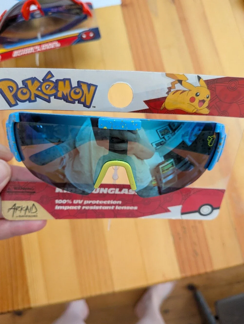 Arkaid Kids Sunglasses Lot - Spider-Man & Pokémon Shield Glasses